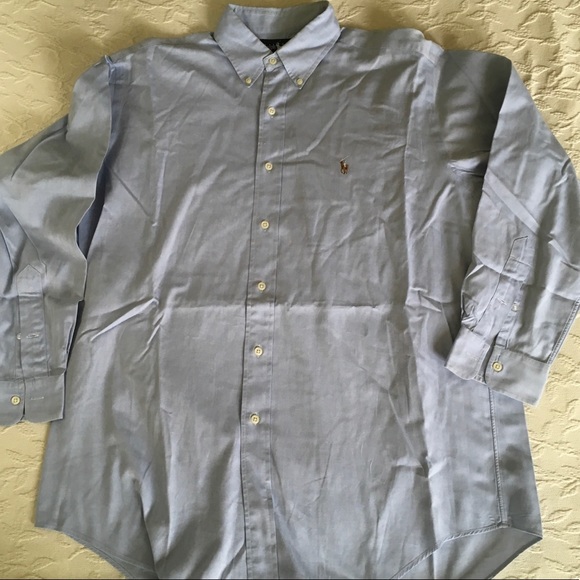 RALPH LAUREN Yarmouth Blue Dress Shirt 16 - 33 - Picture 3 of 3